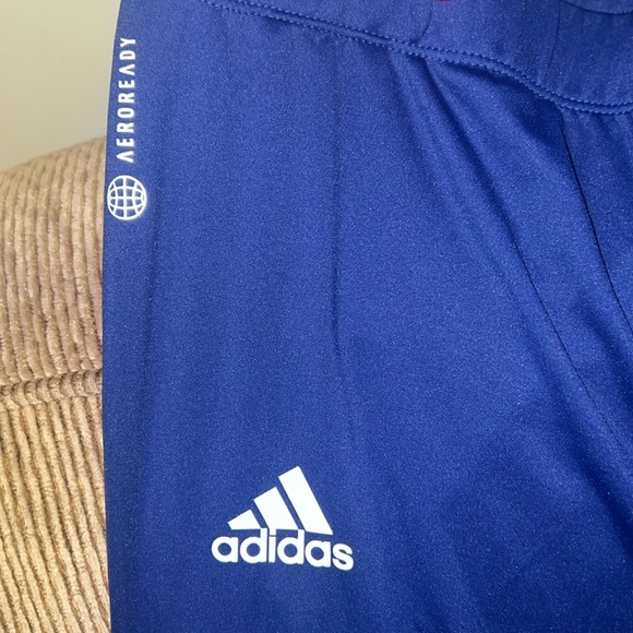 Adidas Multi Colored Blue Athletic Leggings Size XL - Picture 5 of 8